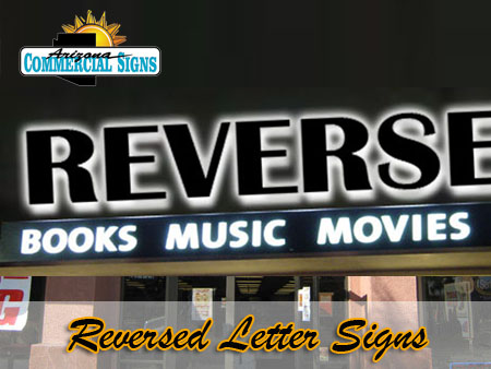 Reversed Exterior Building Letter Signs