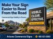 How to Make a Commercial Sign Easier to Read From the Road