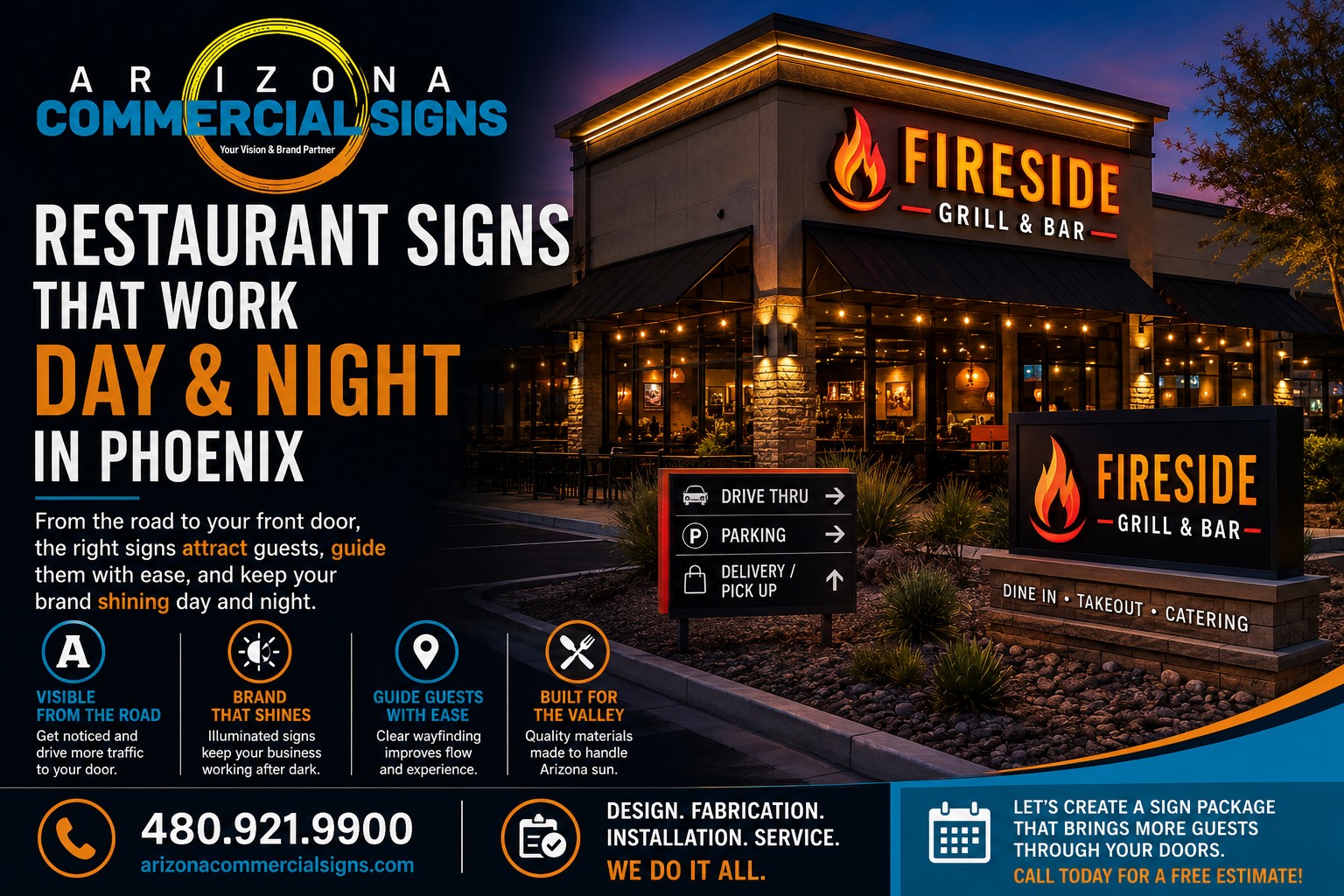 Restaurant Signs That Work Day and Night in Phoenix Restaurant Signs That Work Day and Night in Phoenix